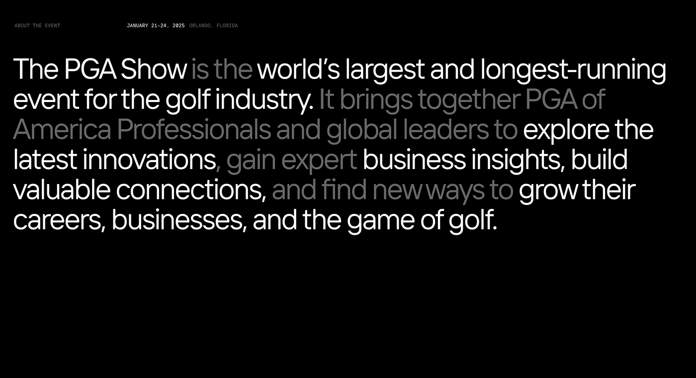 Foresight PGA Show